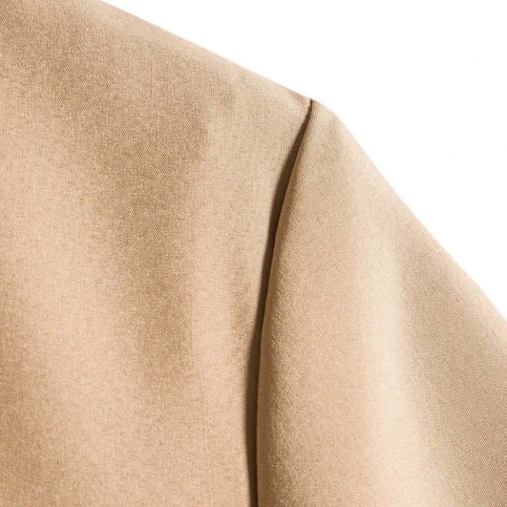 Khaki Men's Single Breasted Shirt - Picture 7 of 7